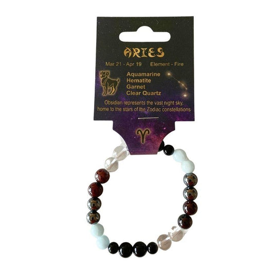 Aries | Crystal Healing Bracelet for Zodiac Energy