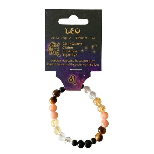 Leo | Crystal Healing Bracelet for Zodiac Energy