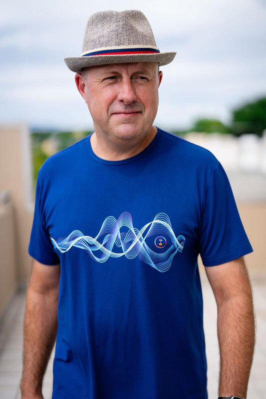 Dark blue 852 Hz Frequency Activewear T-Shirt