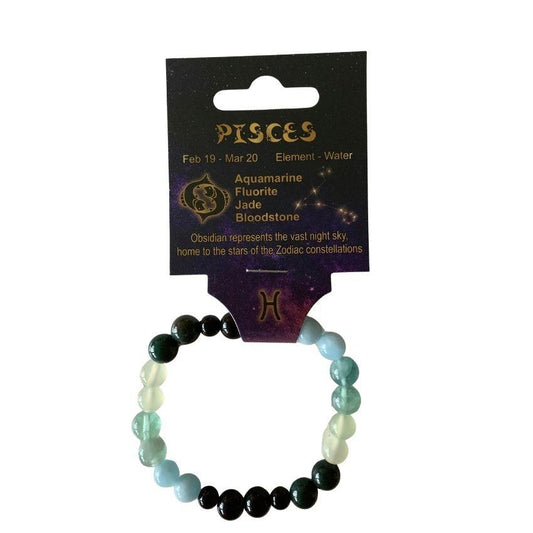 Pisces | Crystal Healing Bracelet for Zodiac Energy