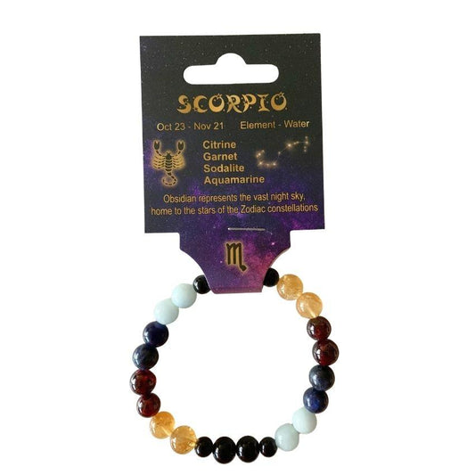 Scorpio | Crystal Healing Bracelet for Zodiac Energy