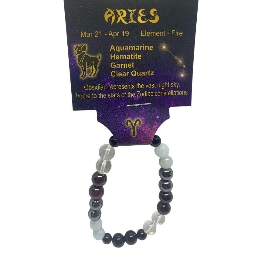 Aries | Crystal Healing Bracelet for Zodiac Energy