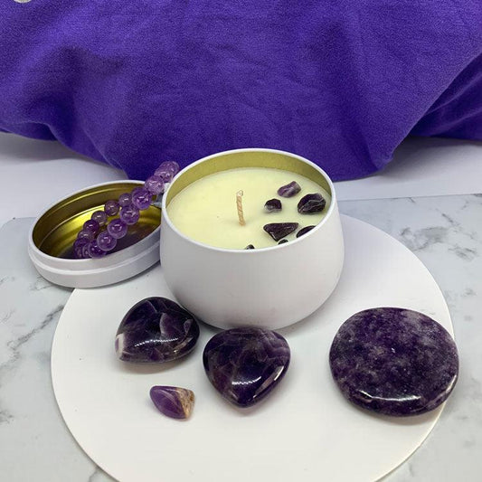 CONNECT | Crown Chakra Florals & Honey Candle