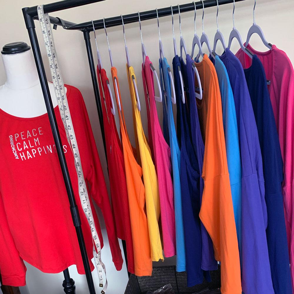 Anchoring | Red long sleeve activewear top for women
