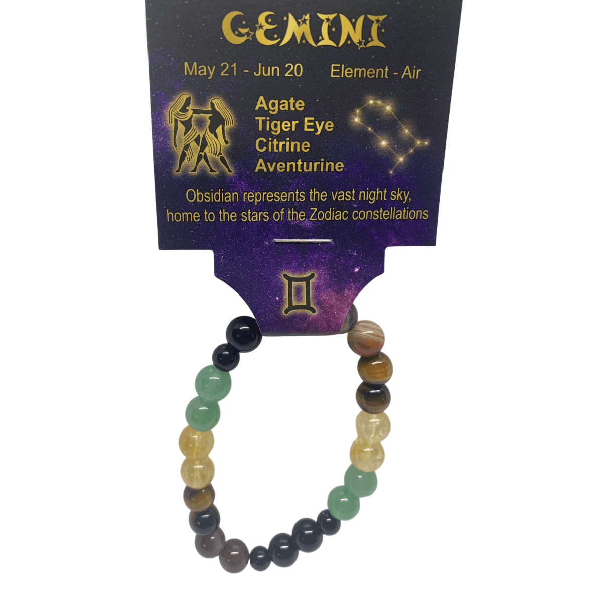 Gemini | Crystal Healing Bracelet for Zodiac Energy