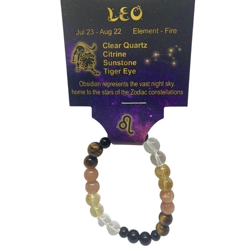 Leo | Crystal Healing Bracelet for Zodiac Energy