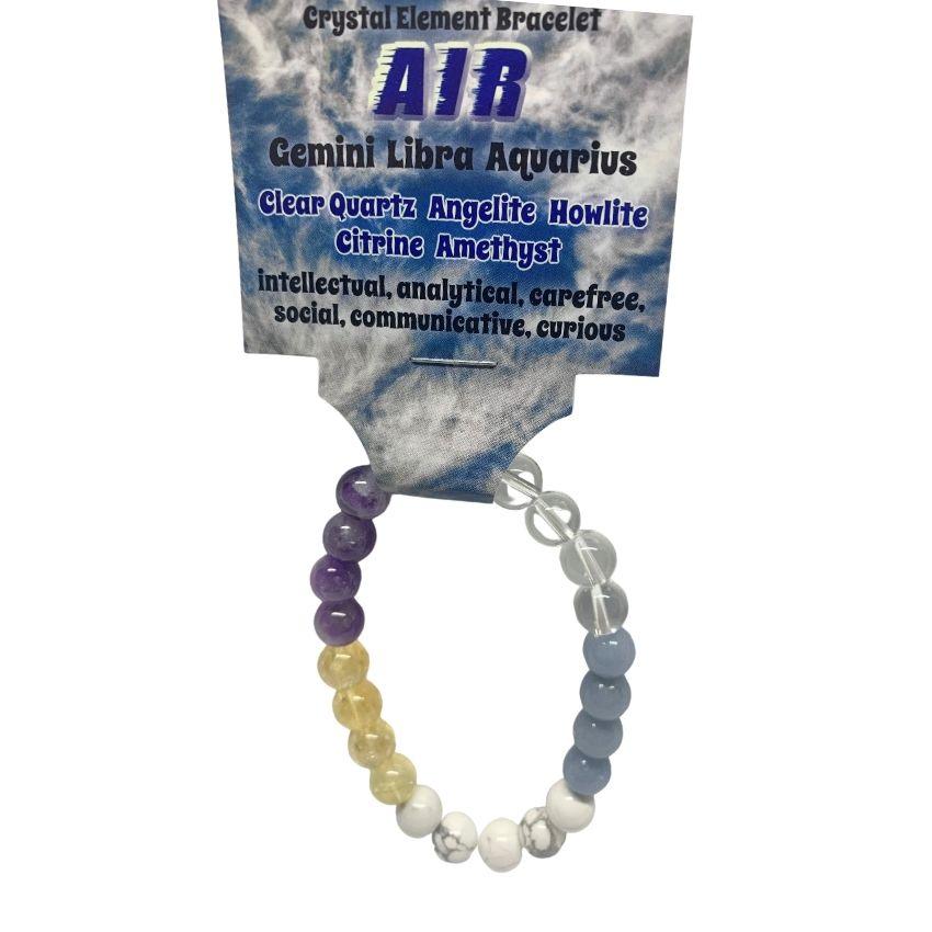 Air | Crystal Healing Bracelet for Harmony