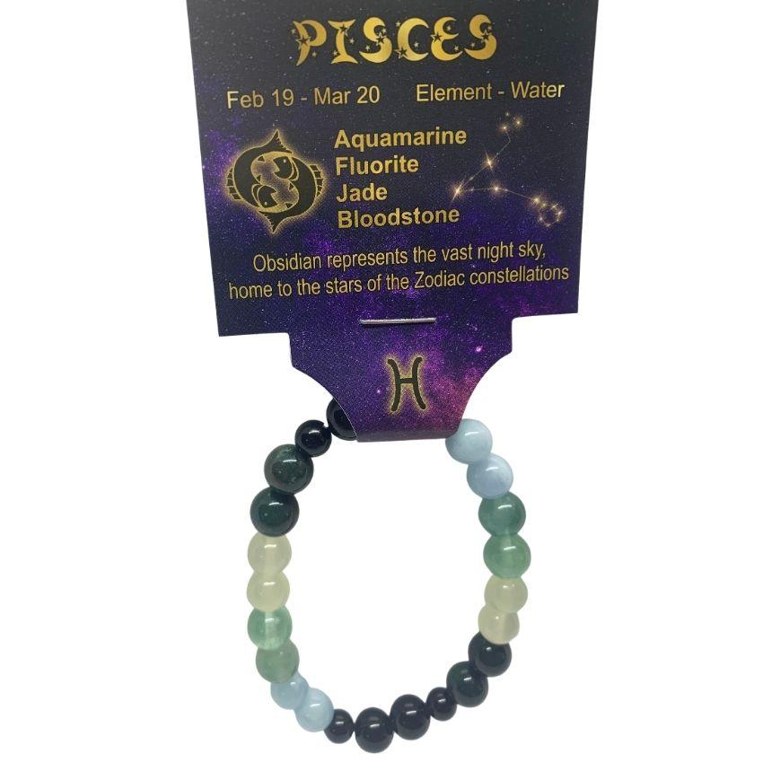 Pisces | Crystal Healing Bracelet for Zodiac Energy
