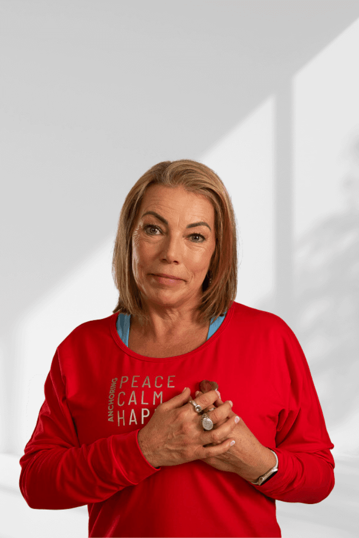 Anchoring | Red long sleeve activewear top for women