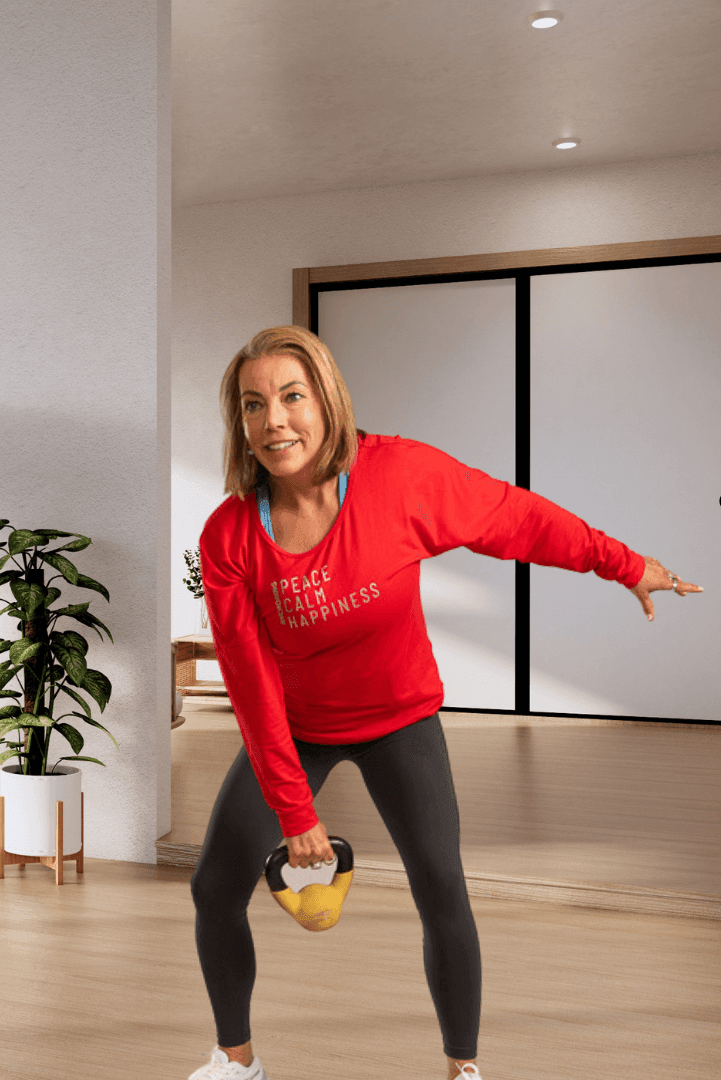Anchoring | Red long sleeve activewear top for women