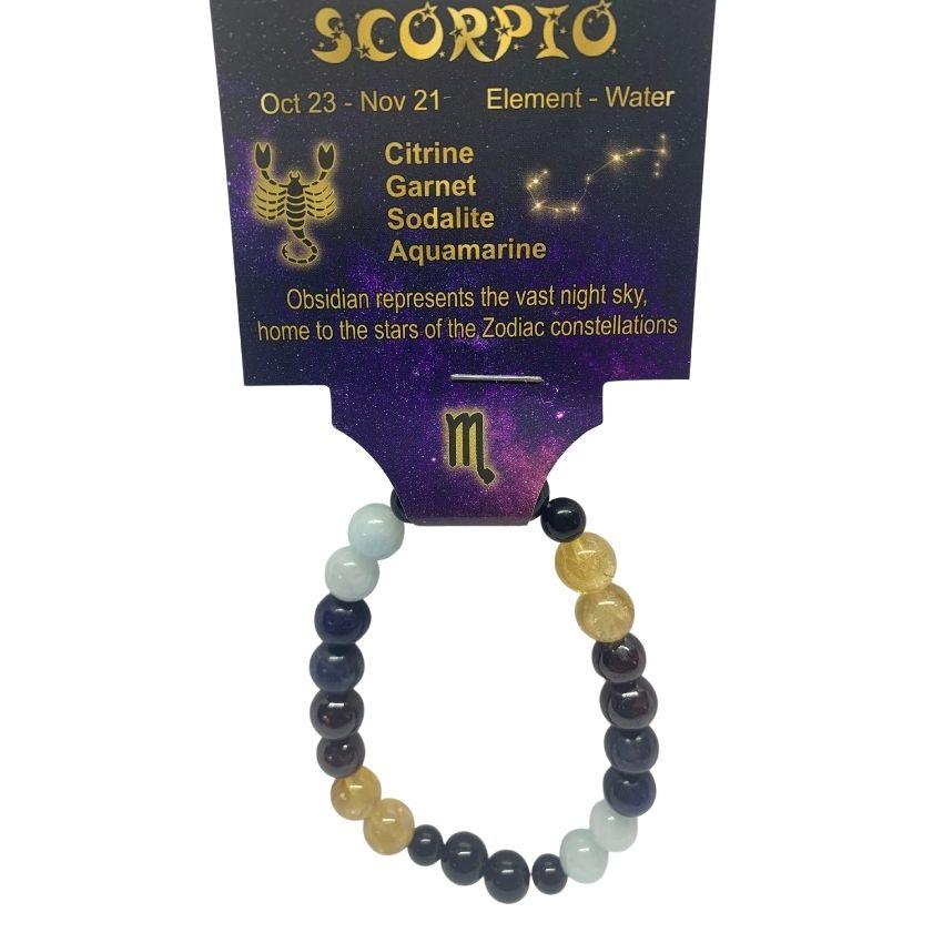 Scorpio | Crystal Healing Bracelet for Zodiac Energy
