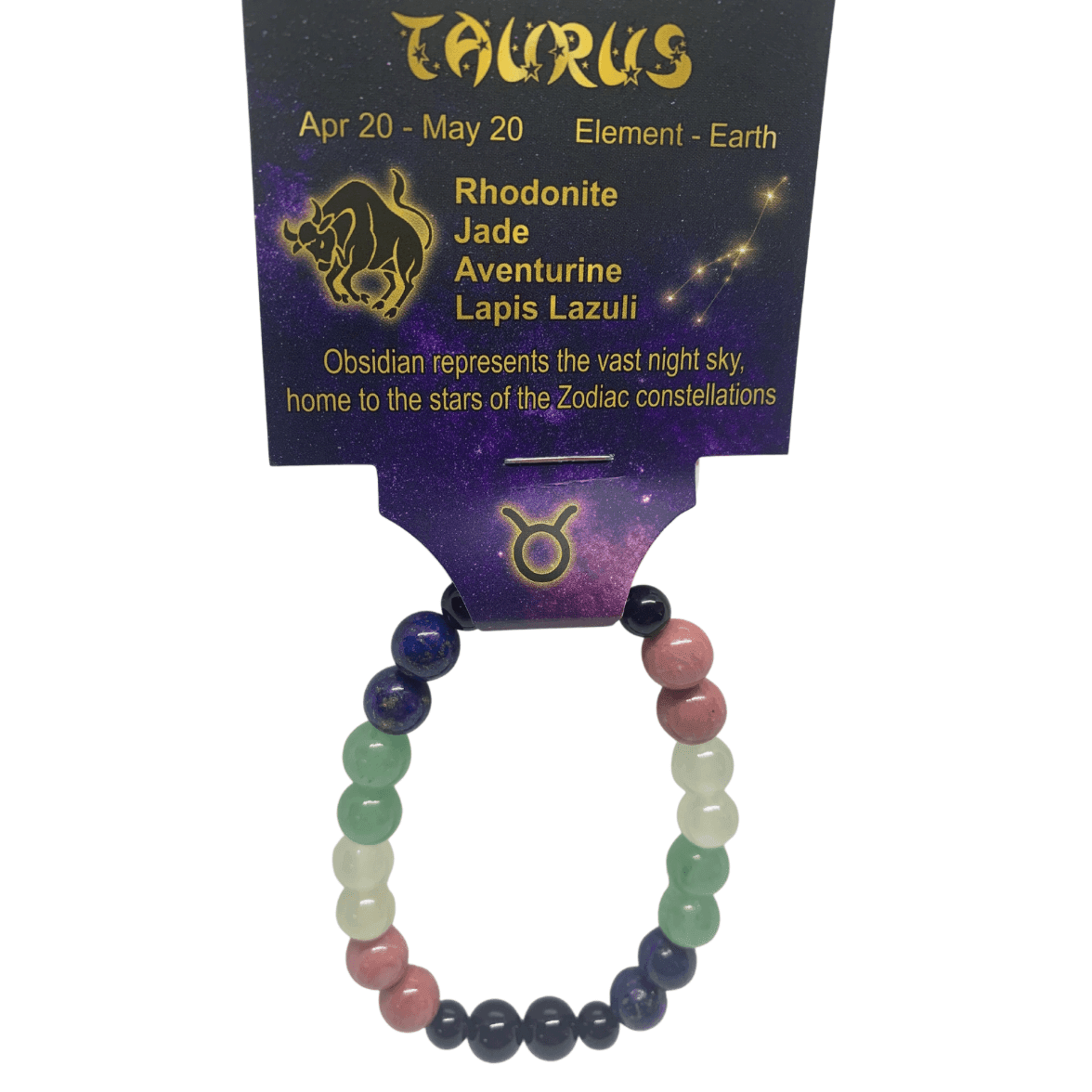 Taurus | Crystal Healing Bracelet for Zodiac Energy