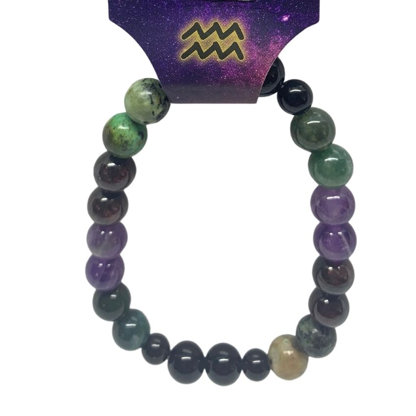 Bracelet for Aquarius Zodiac (कुंभ राशि) | Certified | The Zen Crystals