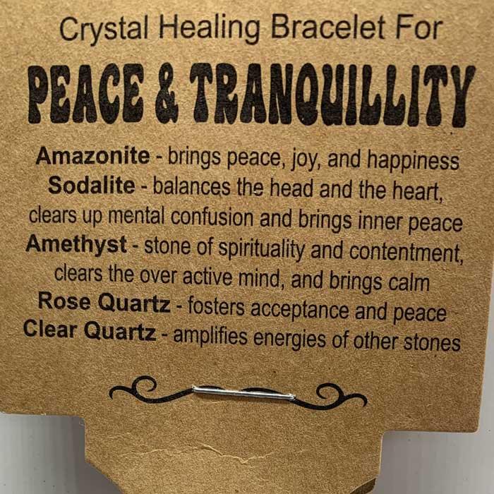 Peace & Tranquility | Crystal Healing Bracelet