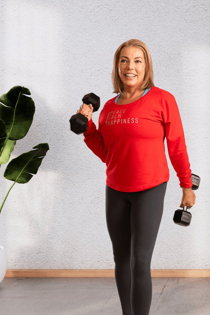 Anchoring | Red long sleeve activewear top
