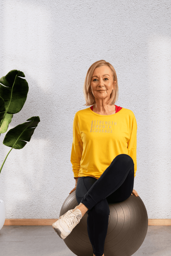 Yellow activewear deals top